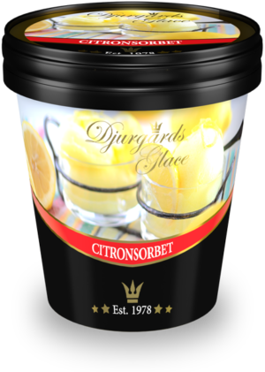 Citronsorbet Laktosfri